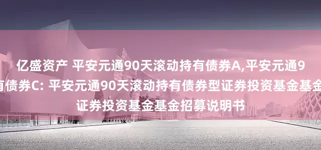 亿盛资产 平安元通90天滚动持有债券A,平安元通90天滚动持有债券C: 平安元通90天滚动持有债券型证券投资基金基金招募说明书