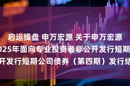 启运操盘 申万宏源 关于申万宏源证券有限公司2025年面向专业投资者非公开发行短期公司债券（第四期）发行结果的公告
